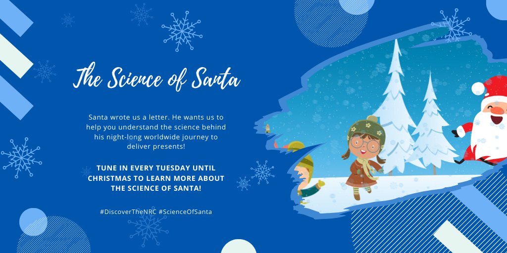 NRC_CNRC's tweet photo. Candy Canes and gumdrops! Santa wrote us a letter โ asking us to explain the science behind his night-long journey around the world! ๐
Tune in every Tuesday until Christmas to learn more about the #ScienceOfSanta! ๐
๐ #DiscoverTheNRC #STEMKid https://t.co/dY9roG3F6O