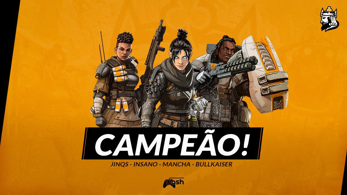 [APEX] Boa noite, kings!

Mais uma cup e mais uma vitória para os reis!

Saímos vitoriosos do campeonato da cúpula com os principais integrantes do cenário e conseguimos conquistar uma vitoria majestosa na final com mais de 40 pontos a frente do segundo colocado!

#BeAmazing♣️