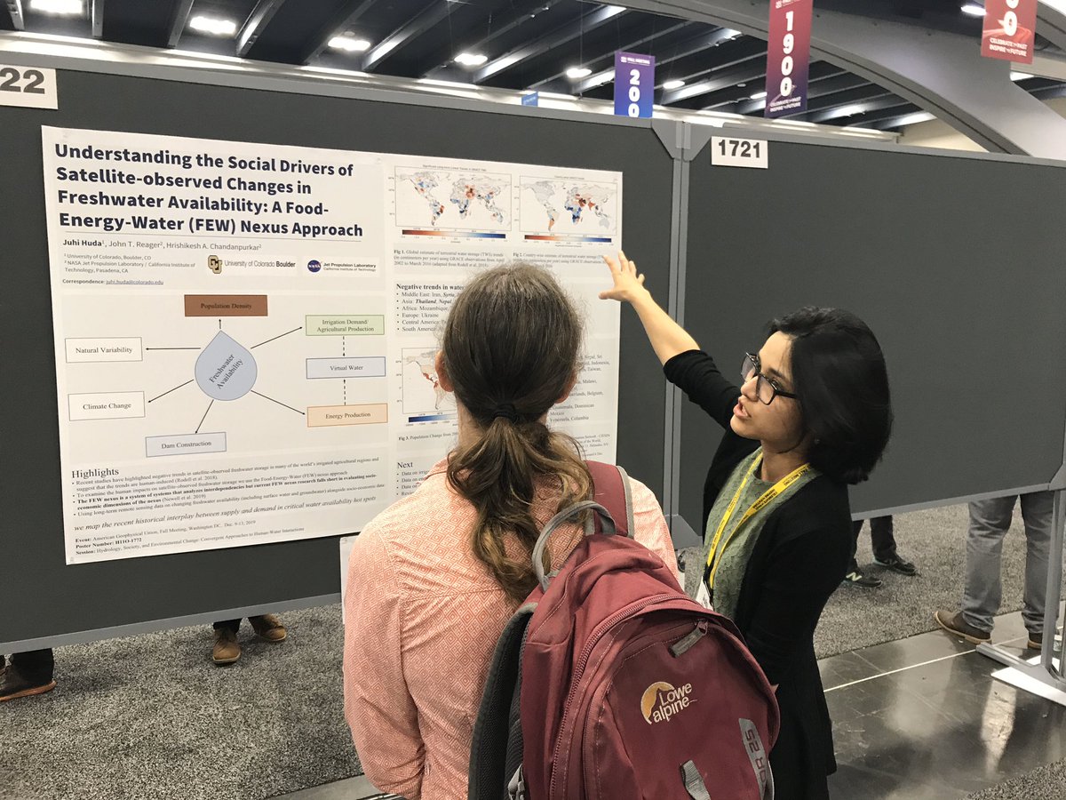juhihuda's tweet photo. #AGU2019 Thanks to the Austin Student Travel Grant that allowed me to travel to the Fall Meeting this year!  @theAGU https://t.co/SjJmnI0XGu