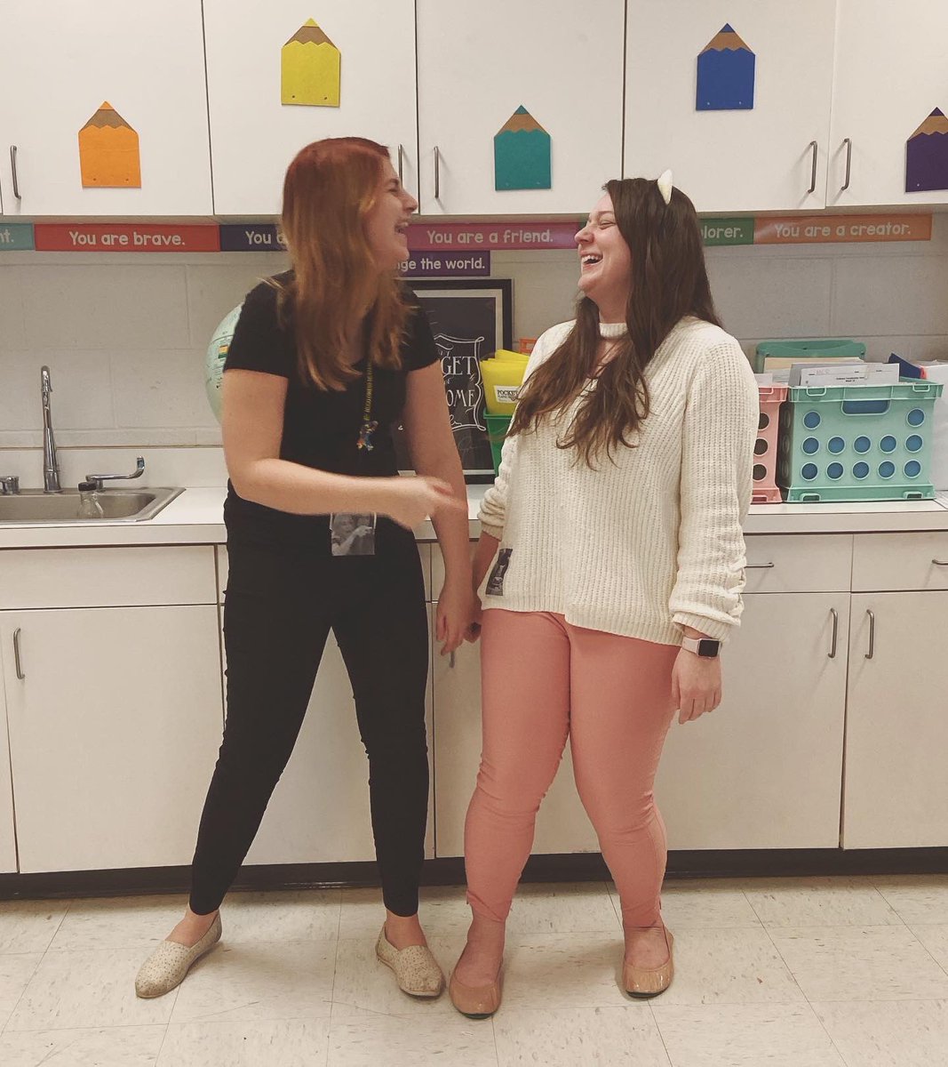 MsHRichardson's tweet photo. Safe to say that meme day was a success! LOVE working with friends who go along with my shenanigans 💛🖤  @HugoOwensMS https://t.co/YdtcuL7V38