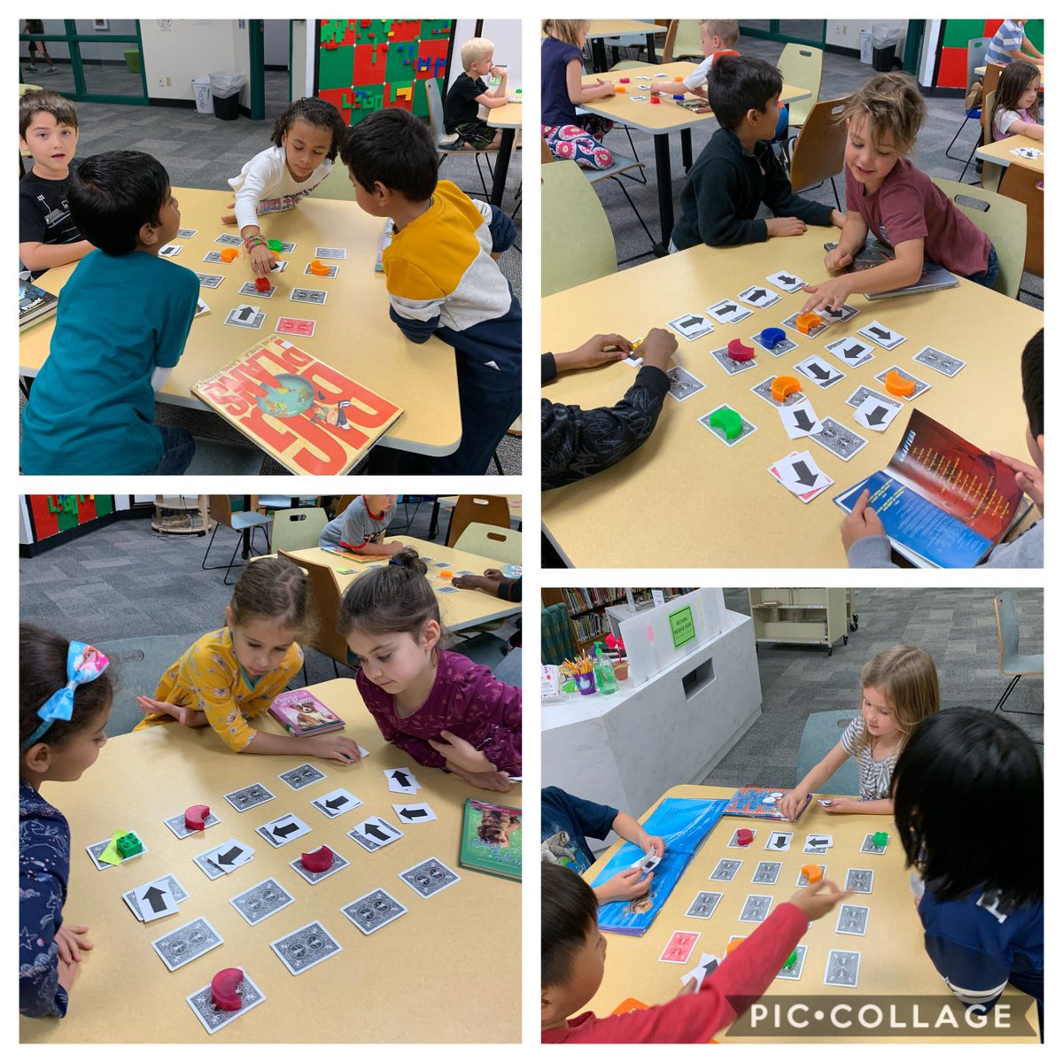 TCEReads's tweet photo. Loved watching learners practice no tech coding in the library. #HourOfCode #HowtoCodeARollercoaster @joshfunkbooks @LaurenTorti @kbecker_tce @LoriVincenzo @Gracietime1 @CISDlib @TCETexans https://t.co/44HC88NkEM