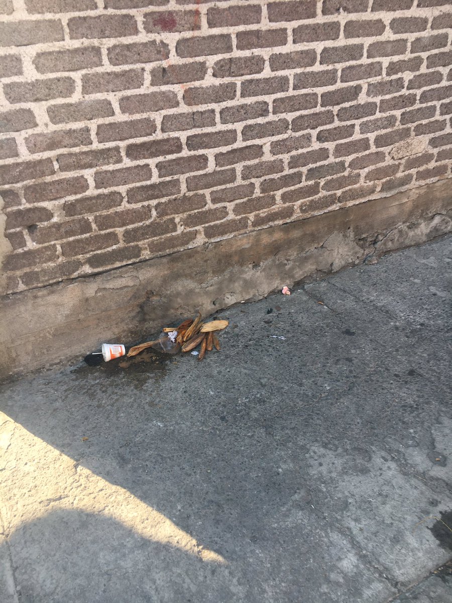 R1CARD0SANT's tweet photo. @RedVecinalGAM @gamsocial @GobCDMX  ojalá puedan incluir en su logística botes de basura repartidos en calles aledañas... los peregrinos dejan toda su basura. Calles de la colonia Martin carrera https://t.co/3Bg37w8kTU