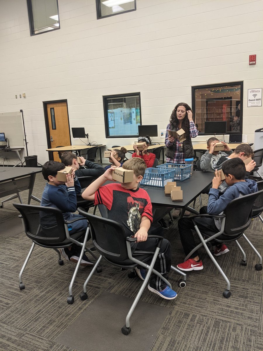 Bscearceteach's tweet photo. My Language Arts students loved going to the hub today to conclude our unit on extreme weather research. They looked at volcanoes, tornado alley, and even recorded videos on the padcaster! #wearelakota @wolvestweet @MrsCarlsonMath @4thgradewolves https://t.co/dNLfkE8xiP