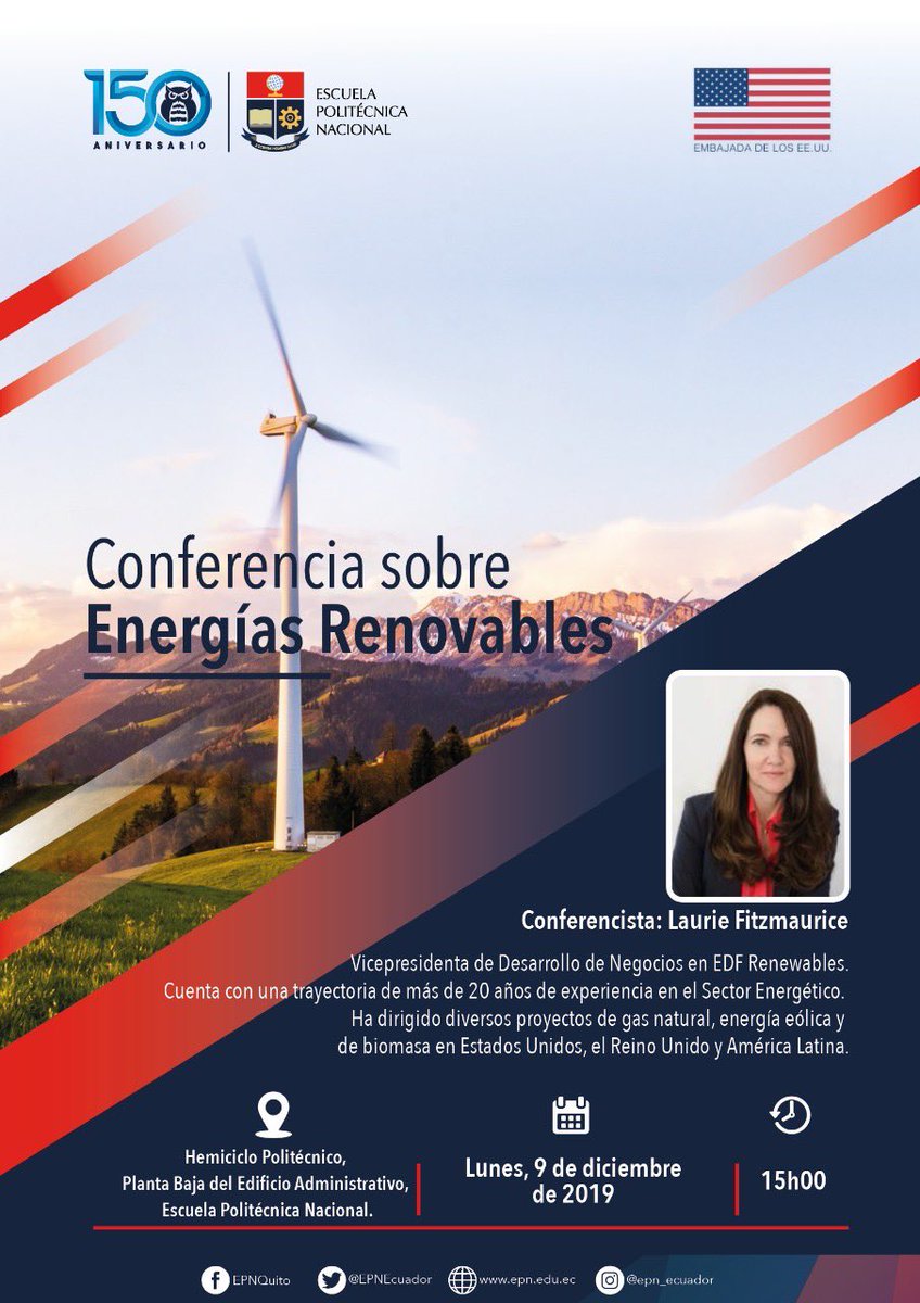 AreinBridge's tweet photo. Presentes en la conferencia de energías renovables @EPNEcuador #energyefficiency 💪🏻 https://t.co/nskPiMnUtD