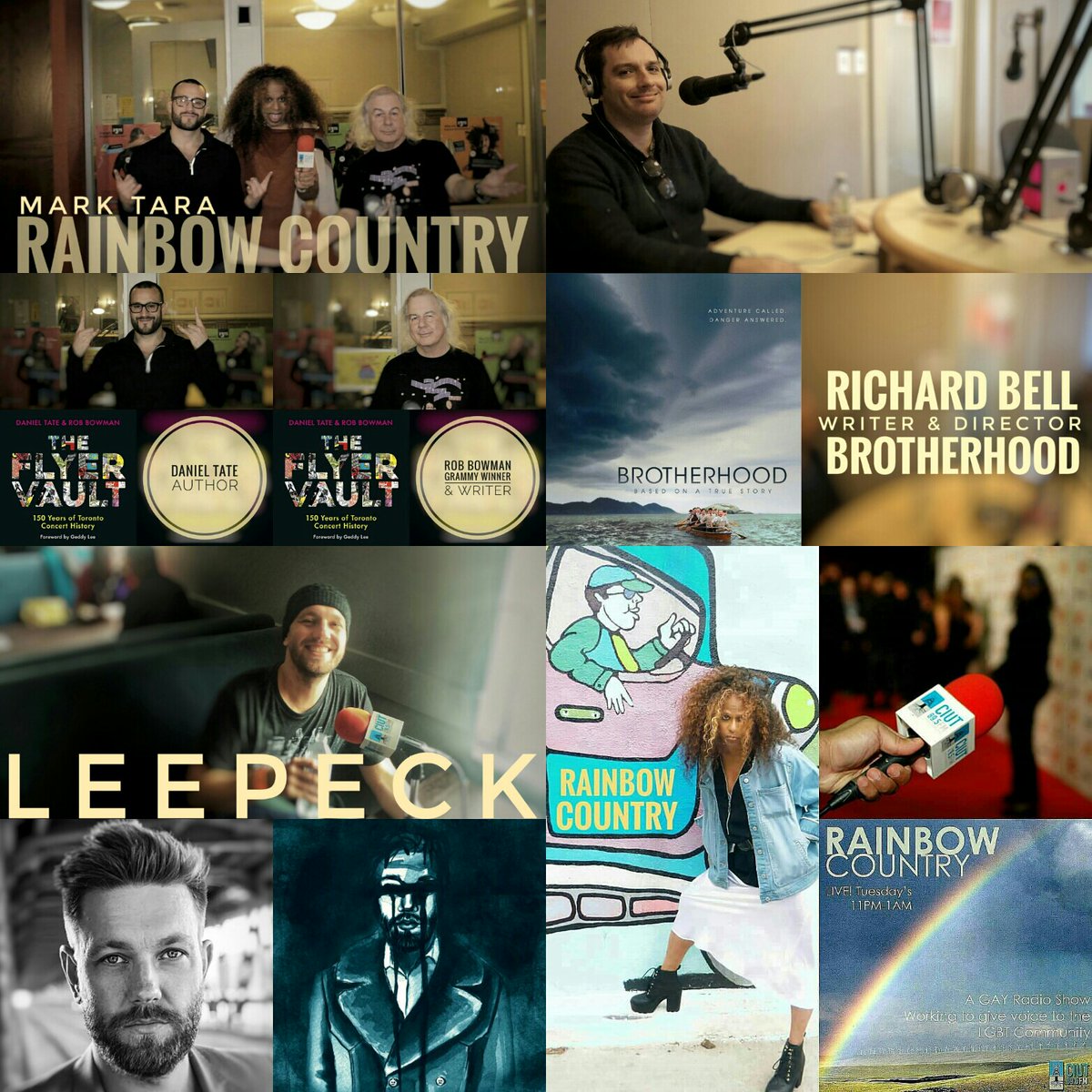 MarkTaraMusic's tweet photo. #RainbowCountry🌈
Tues 11PM-1AM EP 180 f/
The Flyer Vault
@theflyervault @robbowmanmusic
🌈
Movie #Brotherhood
@CineplexMovies #YongeDundas
@bellmovies @gatpr
🌈
@indieweek Music Festival and Conference w/
Poland recording artist
#Leepeck
🌈
@CIUT895FM https://t.co/VwigzHqv9K