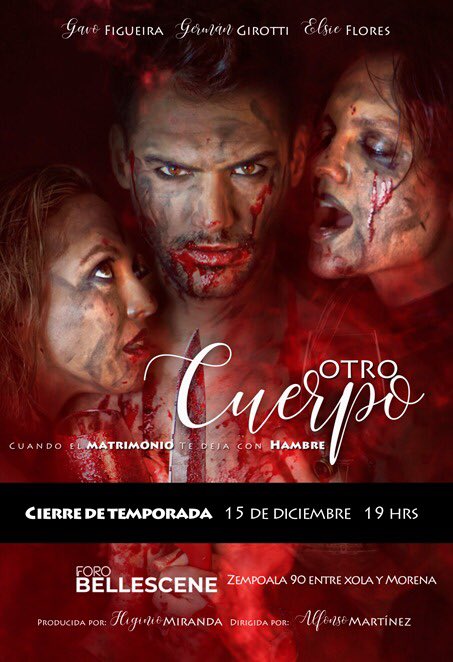 otrocuerpot's tweet photo. ÚLTIMA FUNCIÓN! 2x1 hoy en @boletopolis para nuestro cierre de temporada en @ForoBellescene con @GavoFigueira @GerGirotti y @ElsieFloress en un texto y dirección de @Ponchote producida por @HMiranda5 ... ¿Que pasa cuando el matrimonio te deja con hambre? #SoloAdultos https://t.co/jCStq1qIif
