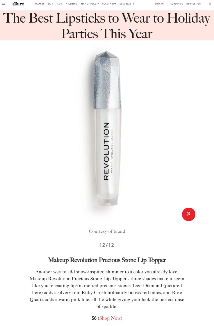 Can't help but feel totally inspired to create all the #GLAM #HOLIDAYMAKEUP looks with <a href="/MakeupRVLTN/">Makeup Revolution</a>! Check them out in <a href="/Allure_magazine/">Allure</a>: bit.ly/2E0D3XV