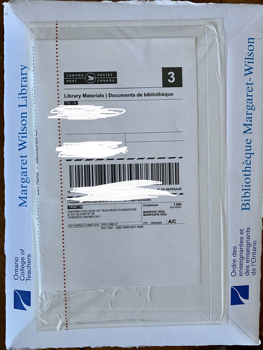 1Hanak's tweet photo. When a book you just ordered is waiting for you when you get home.  Thanks #margaretwilsonlibrary #oct for the speedy delivery! #eveningreading #iteachmath https://t.co/ZPN5n7plji
