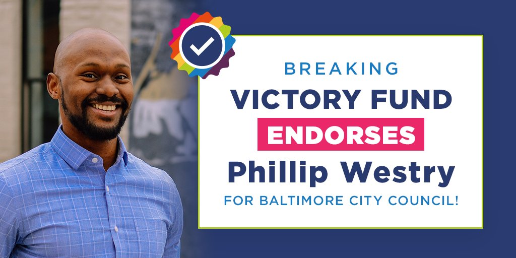 PhillipWestry's tweet photo. I am proud to announce that @VictoryFund our list of endorsements. If elected, I would be the first open LBGTQ person to serve in Baltimore City Council. This is our 3rd major endorsement to date. #progressive #baltimorepolitics
https://t.co/GihtwTg1iI https://t.co/UrwrNiJKYp