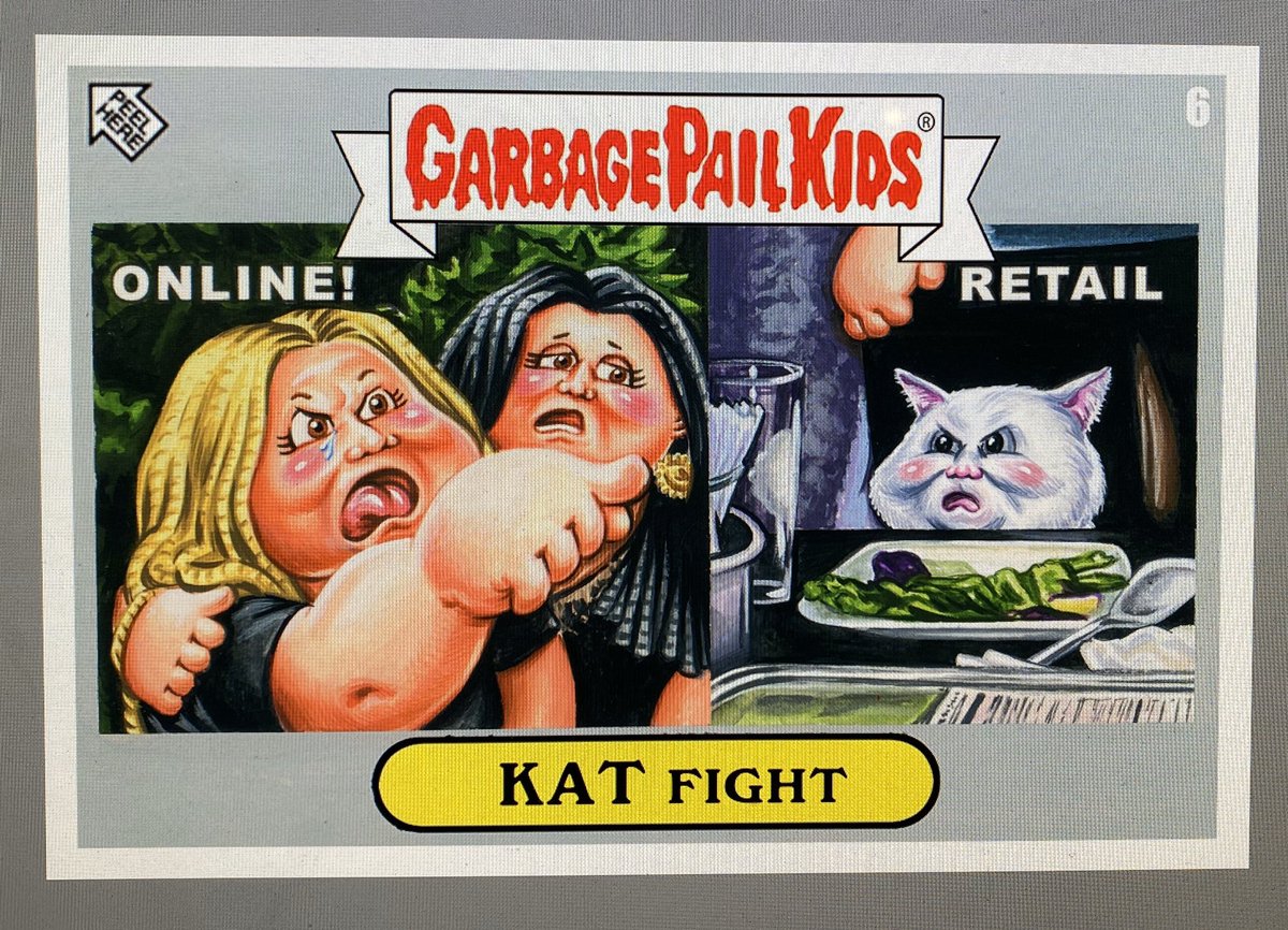 It’s finally a Garbage Pail Kids card! I painted the card which is at Topps.com for 24 hours! <a href="/KyleRichards/">Kyle Richards</a>