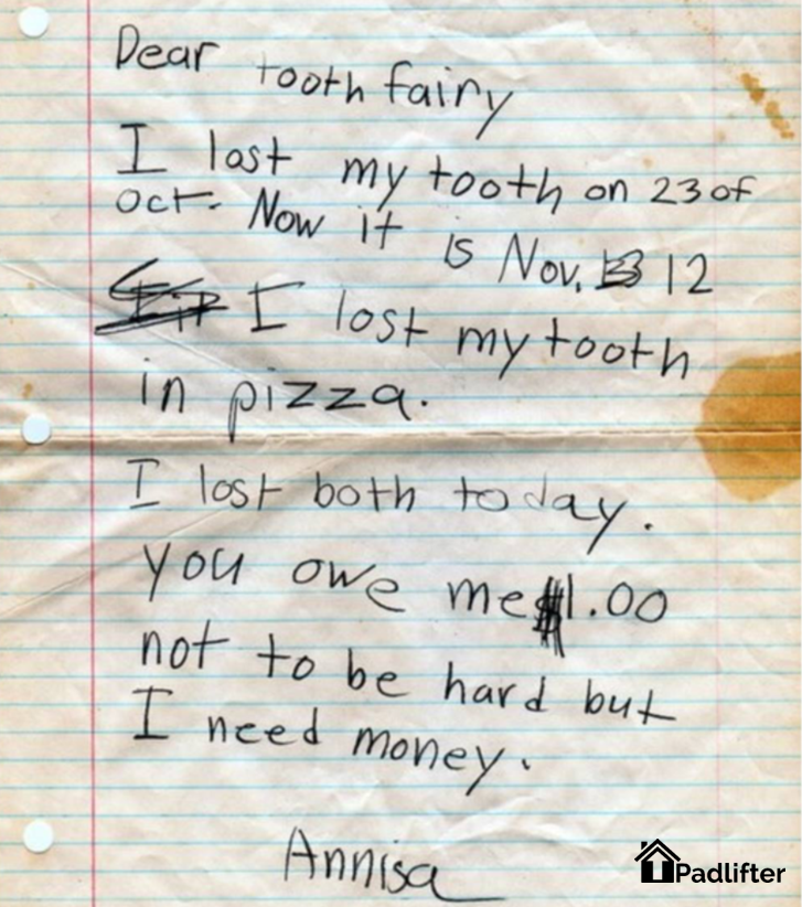 There are easier ways to make a buck than writing letters to the tooth fairy. The average Airbnb host for instance makes $7,530 each year. Want to get your piece of this pie? Learn how: padlifter.com