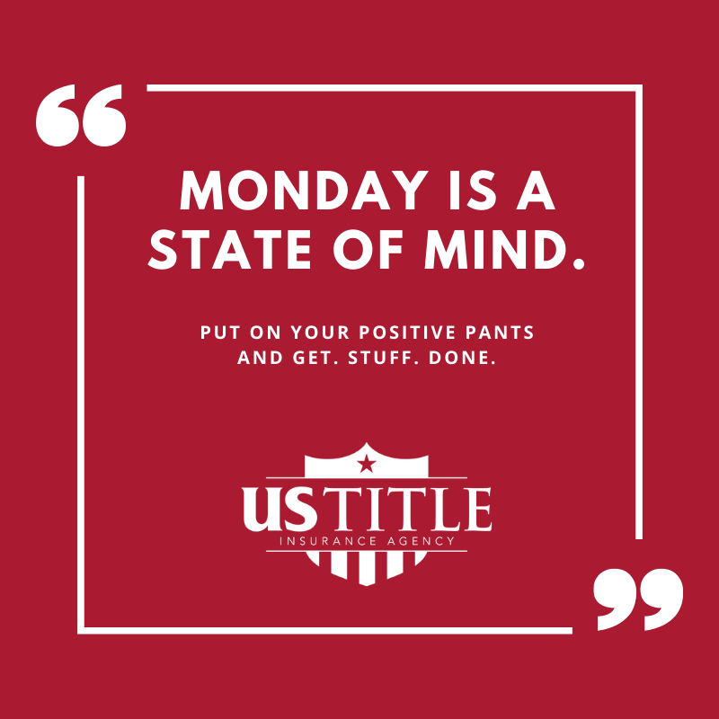 USTitleDavisCo's tweet photo. Technically, it's also a day of the week, but that doesn't make for a very motivational mantra.  

Say it with us:  Monday's Aren't The Boss Of Me!  

#mondaysdonthavetogetyoudown #notanothermanicmonday#webelieveinyou #ustitle #ustitleutah #hereforyou #andyouandyouandyou https://t.co/xc2LgeLj89
