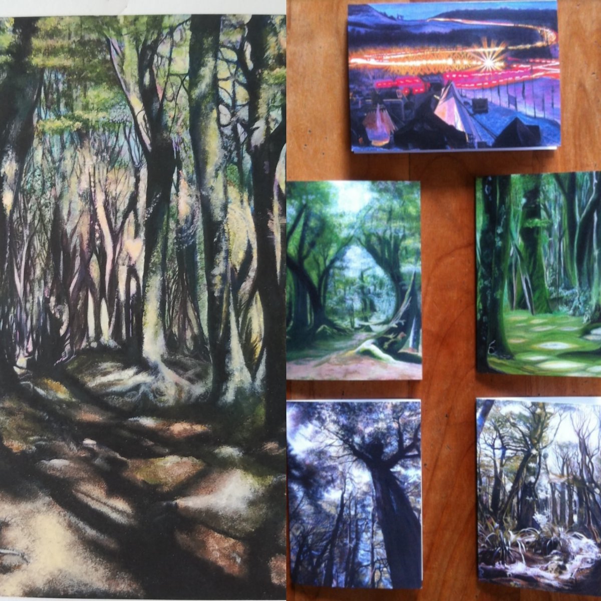 TreespeaksA's tweet photo. It is not too late to order a set of my art print cards for Christmas greetings at my  #etsy shop: Art print cards from original paintings.  Set of 6. (LPainting cards coming soon!) 
(but sadly not in time for Christmas 😉)  🧡 https://t.co/fsgzmWOLUQ https://t.co/sVrsbhGLkf https://t.co/5MCFaQTGtp