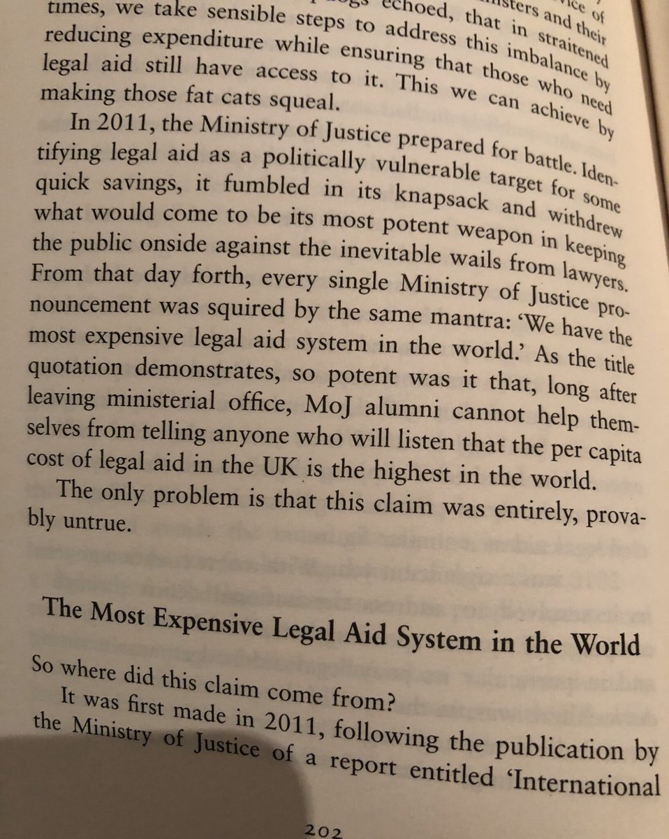 For the benefit of  @RobertJenrick, here is a free explanation of why parroting “We have the most expensive legal aid system in Europe/the world/the universe” is palpable bullshit. If he has any integrity, Robert should apologise for misleading the electorate. [1/2]