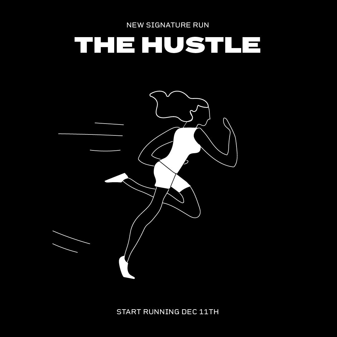 precisionrun's tweet photo. We put in the work to get what we want: giving you a new run every month. December's is coming in hot—get ready for The Hustle. Book your tread to join us at the inaugural run Wednesday, 12/11 at 6:10PM. https://t.co/CVaIcSRM9k https://t.co/3dEb7oMIve