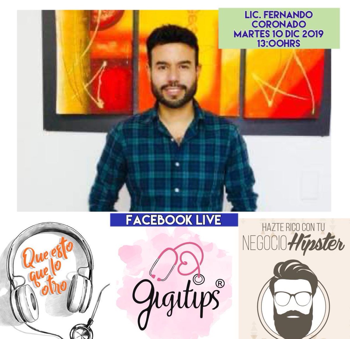 gigitips_'s tweet photo. No te pierdas el #FacebookLive mañana en la página de #GigiTips, ya que hablaremos de cómo activar un negocio médico 😄 https://t.co/1vie3xx6OF
