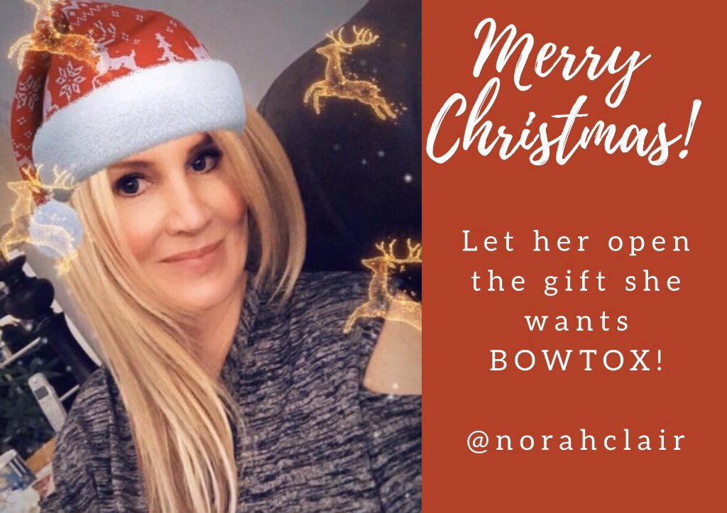 norahclair's tweet photo. Give the gift of BOWTOX! 🎁💉💋#norahclair #botox #gift #christmas #botoxinjections #plasticsurgery #nursepractitioner @weplasticsurg https://t.co/ALh3hUXU5y