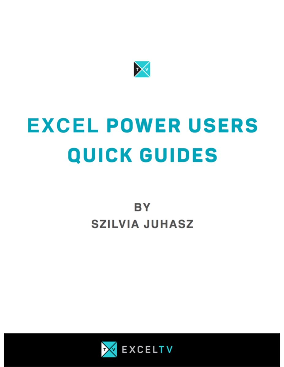 ExcelTV's tweet image. Get your FREE Excel Guide today! It's a free page of the best #Excel shortcuts, which you can print out and look at whenever you need it! Check it out today:
excel.tv
#ExcelTV #ExcelGuide