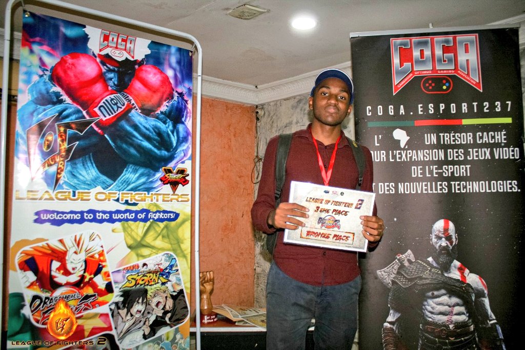 CogaEsport237's tweet photo. [LOF 2nd Edition Results]

And your LOF 2019 DragonBall FighterZ Winner is... 
#FZERO 🥇🏆
Congratulations!!
🎮🥊🥋🖥️🎧🕹️🇨🇲💯

#FGC #LOF2019 #COGA https://t.co/K2fMFTR5u4