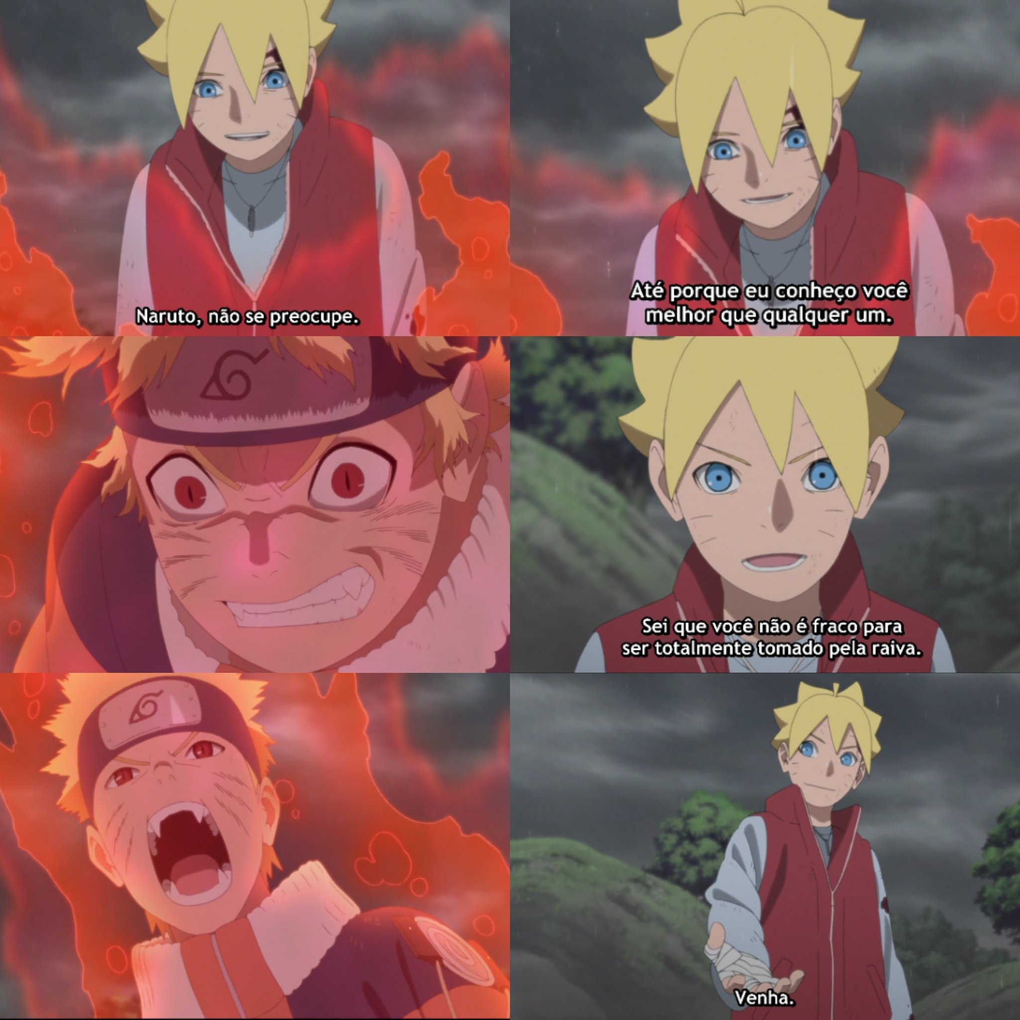 BORUTO E NARUTO MOMENTO PAI E FILHO!