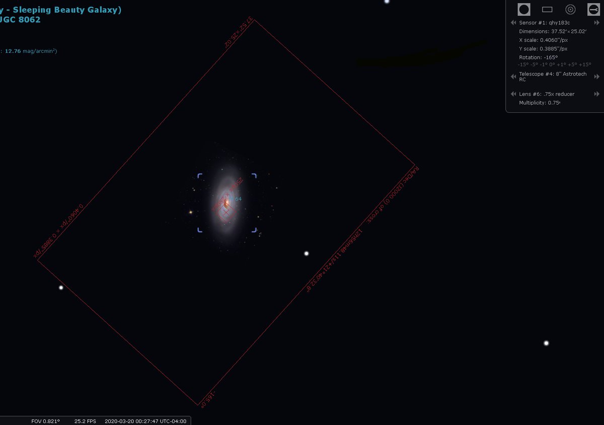 Vaillant0879's tweet photo. well.. so much for using my new QHY183C for imaging small galaxies in galaxy season, lol! Look at that arc sec/pixel scale. I'd have to guide at .38 RMS or better to get a good result. always learning something new with this hobby. #astrophotography #deepskyimaging #astrodad https://t.co/VK7A7NB0CX