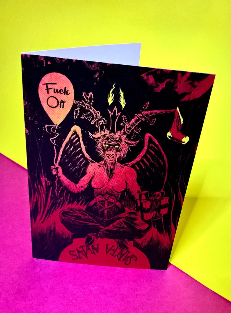 AstroDiabloHQ's tweet photo. Still got some alt. Xmas cards left!https://t.co/EOmys8qNUY #XmasCards #Baphomet #Frankenstein #Vampires #PlagueDoctor #Punk #Horror #Zombies #SteamPunk #Goth #Carny #ConjoinedTwins #Santa #Satan #Illustrator #Sheffield #SheffieldIllustrator #HorrorArt #HorrorIllustration #Art https://t.co/SpmuIFeVYi