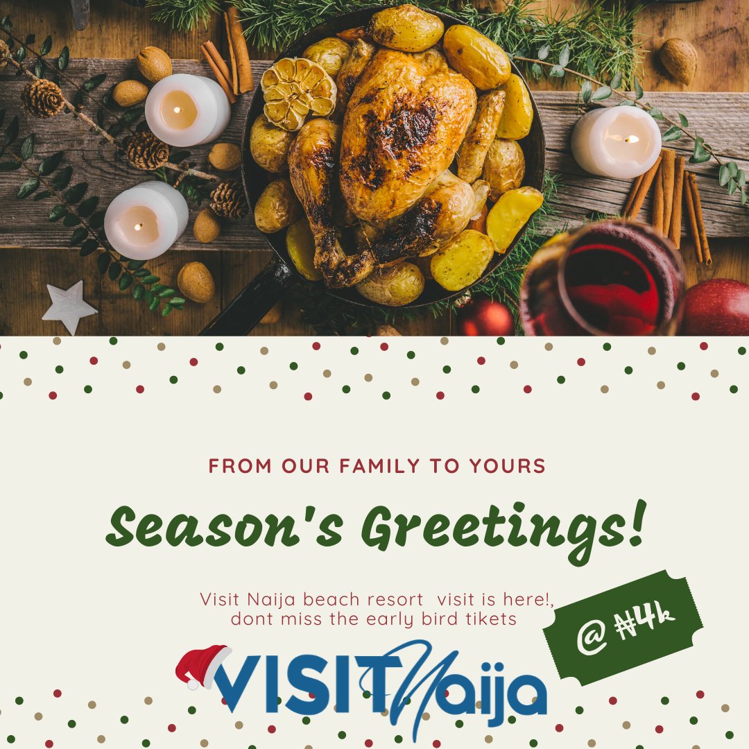 visitnaija_off's tweet photo. 25th December is here, Christmas is here and visit Naija beach resort visit is here! A Christmas in a resort with family, friends, school mates, relations and church members.  Don’t miss the early bird tickets at ₦4k 
#visitniaja  #hospitalday #christmasday #givemeaholidaytreat https://t.co/gdvLoiGeXY