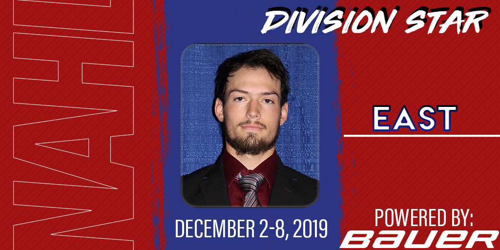 #NAHL <a href="/BauerHockey/">BAUER Hockey</a> East Division Star of the Week for December 2-8, 2019: Eric Olson, Forward, <a href="/Jamestownrebels/">Jamestown Rebels</a> nahl.com/news/story.cfm…