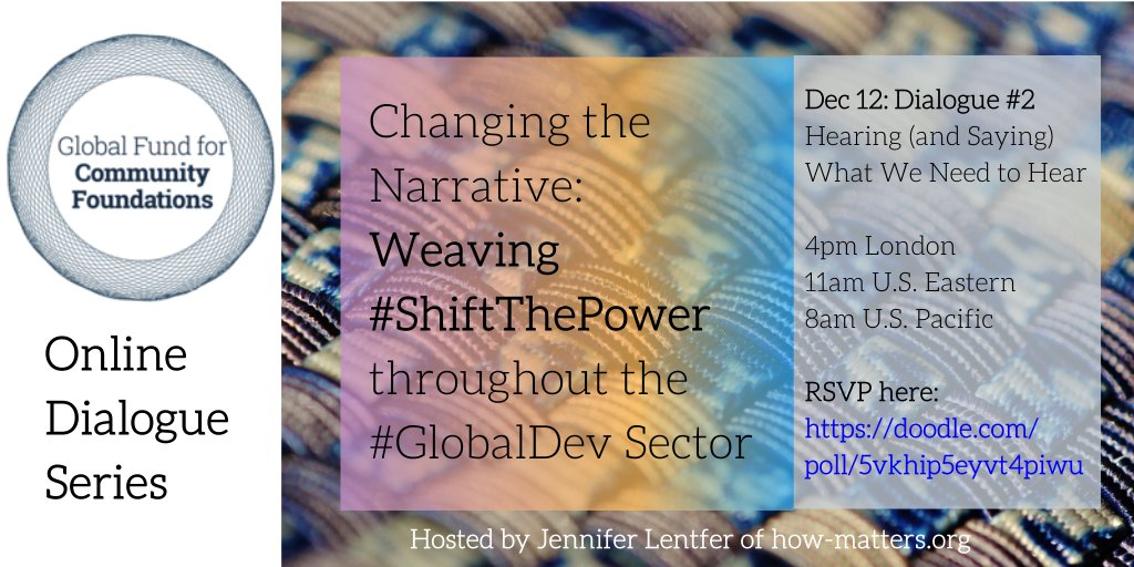 intldogooder's tweet photo. How do we tell more complex stories about #globalpoverty & decolonize our communications practices? Dig deeper with @maria_fm, @gracelabby & I on Dec. 12th online dialogue, 'Changing the Narrative: Weaving #ShiftThePower throughout the #Globaldev Sector': https://t.co/07WIQCHyoO https://t.co/wjS3uZh7I9