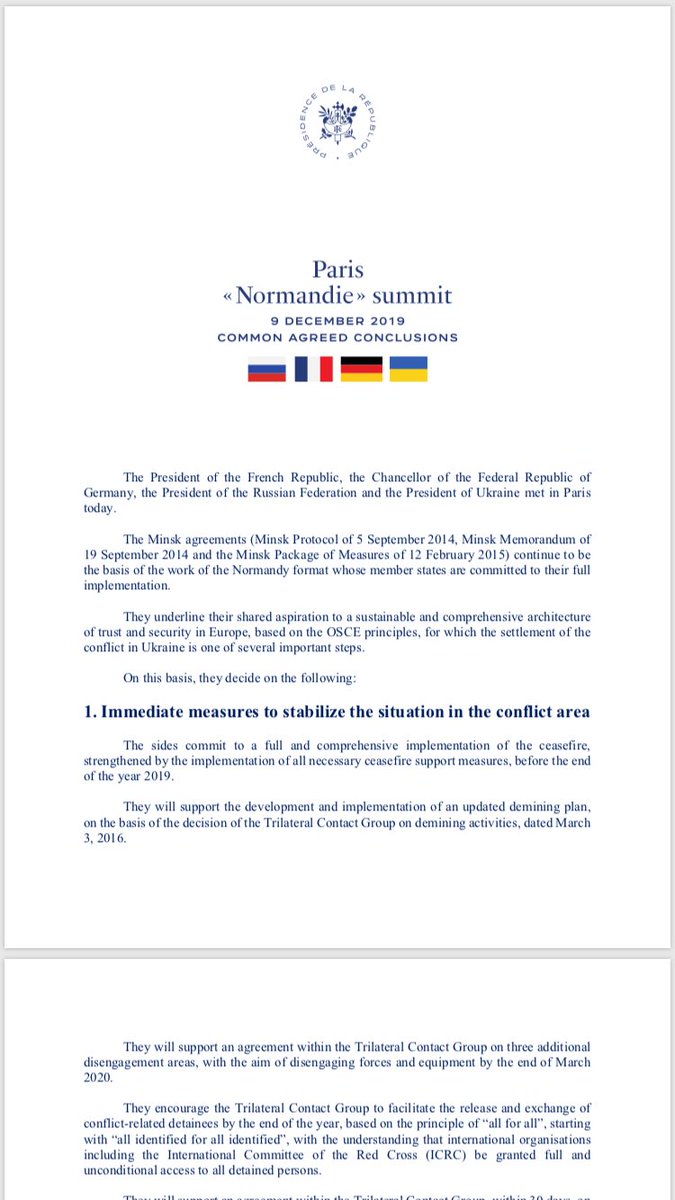 JonahFisherBBC's tweet photo. Here’s the full Normandy Summit communique... it’s not long. https://t.co/0nI0MpaQyy