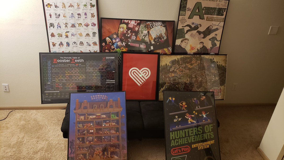 RideWarrior92's tweet photo. @RoosterTeeth @AchievementHunt @jack_p @Caiti @ChadJamesRT my #RTExtraLife poster collection keeps growing! Proud to support you all each and every year! https://t.co/YGrI8Z2bGH
