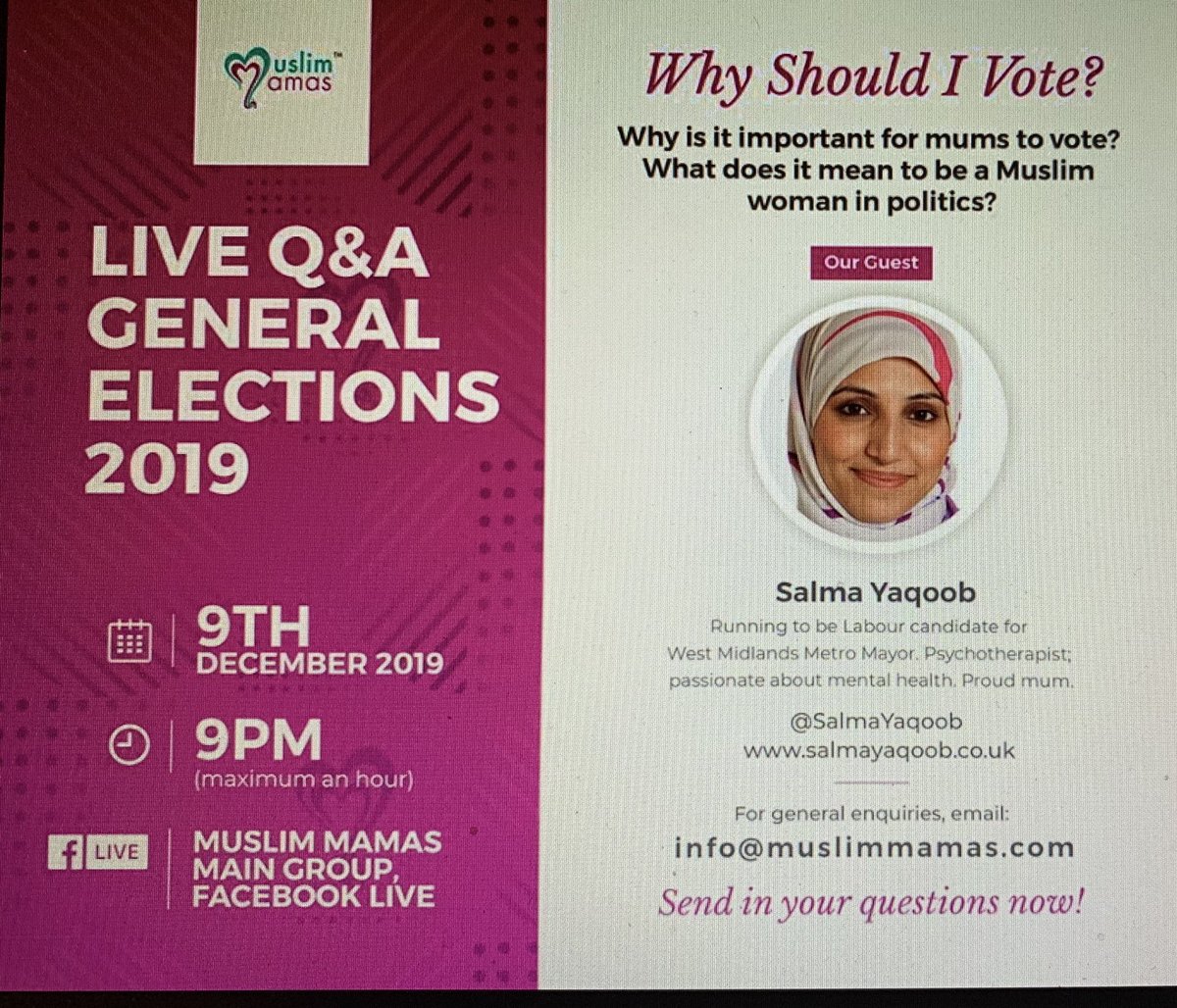 Just finished a Facebook live Q&amp;A with 1000 women!! Thank you ladies - great questions on tax, NHS, why voting matters, childcare, faith &amp; politics. Just make sure you get out &amp; vote for <a href="/UKLabour/">The Labour Party</a> on Thursday 👏🌹💕✊🏼🔥#GE2019