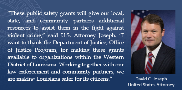 Quote by U.S. Attorney David C. Joseph; photo of USA Joseph.