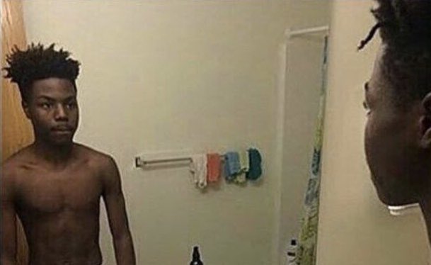 FunnyPicsDepot's tweet photo. you ever look in the mirror for too long and start thinking like damn im really a human being, im really in this this bitch https://t.co/En7PH5Kwli