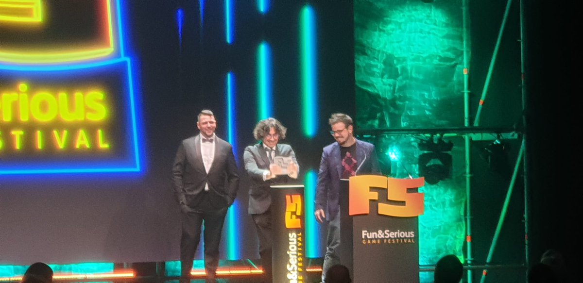 MaikelOrtega_'s tweet photo. WE DID IT! @BlasphemousGame wins Best Indie Game and Best Spanish Game at @funandserious 

🤯🤯🤯 https://t.co/qlyLQXhTx7