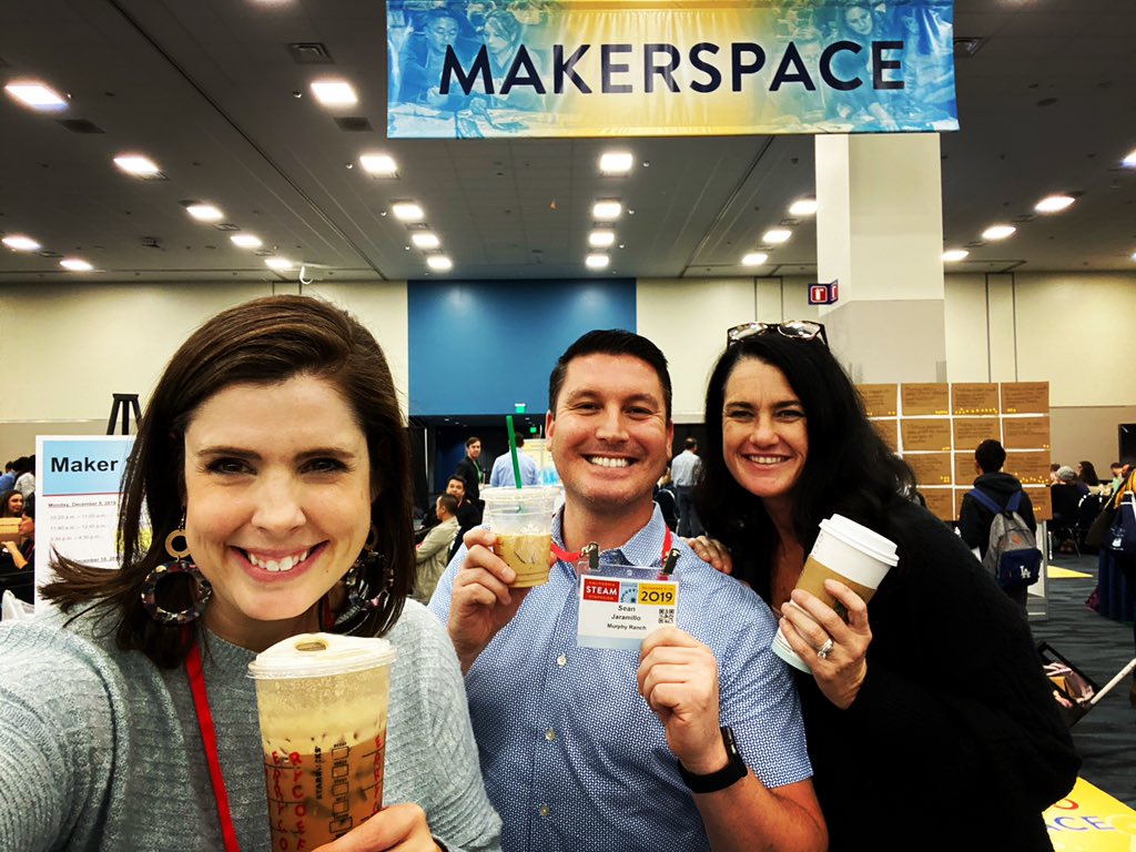 MrJaramillo5's tweet photo. Representing @teammurphyranch and @ewcsd_curriculum at the #casteam19 conference with these fellow #googleeducators ! It’s already shaping up to be a great 2 days! 🧪•💻•🛠•🎨•🧮 https://t.co/YX9HRYteWb