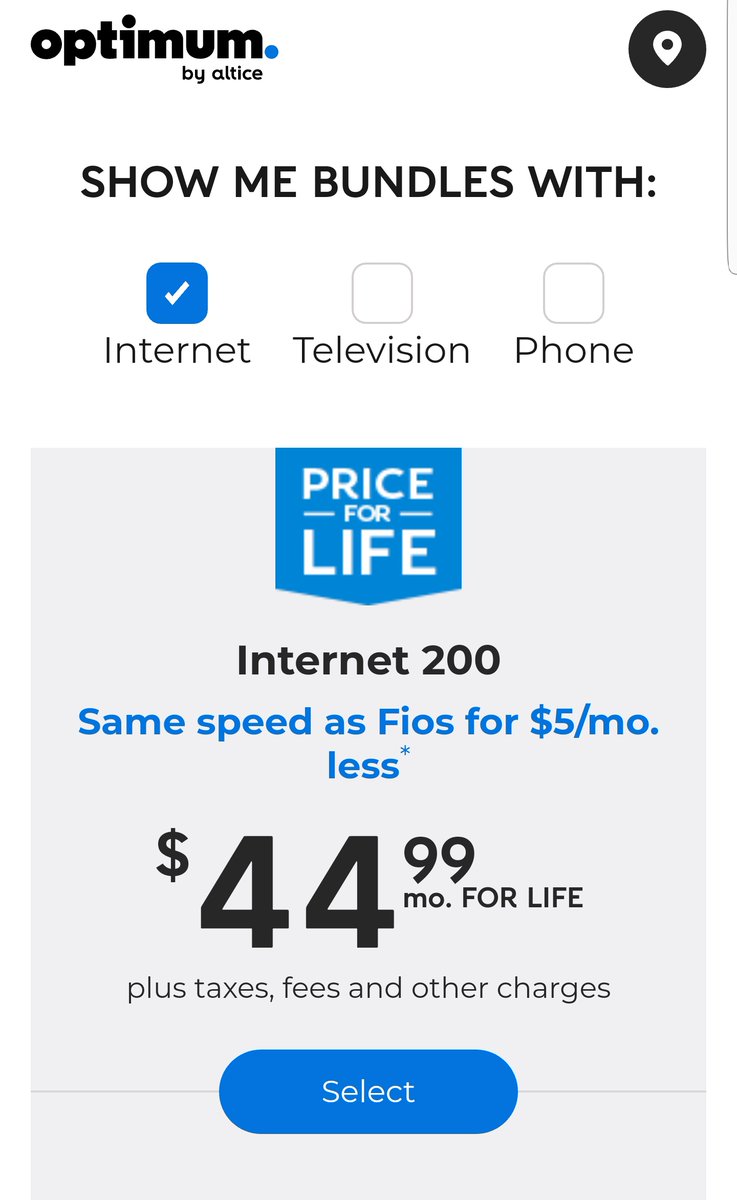 EconCalend's tweet photo. @optimum Hey Optimum, Verizon's 200mbps actually costs $5 less than yours. #fios https://t.co/L6poxLs6p1