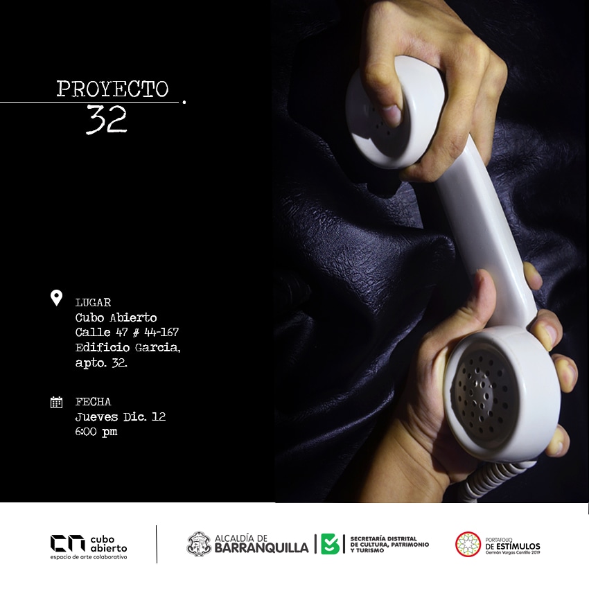 CuboAbierto's tweet photo. ¡Este Jueve! La cita es en Cubo Abierto.

Los invitamos a participar de la muestra “Dialogo” de la Artista Gina Bello, #proyecto32.  

Evento apoyado por la Secretaria de Cultura Patrimonio y Turismo de Barranquilla y su Portafolio de Estímulos Germán Vargas Cantillo 2019. https://t.co/E9QplVJJgt