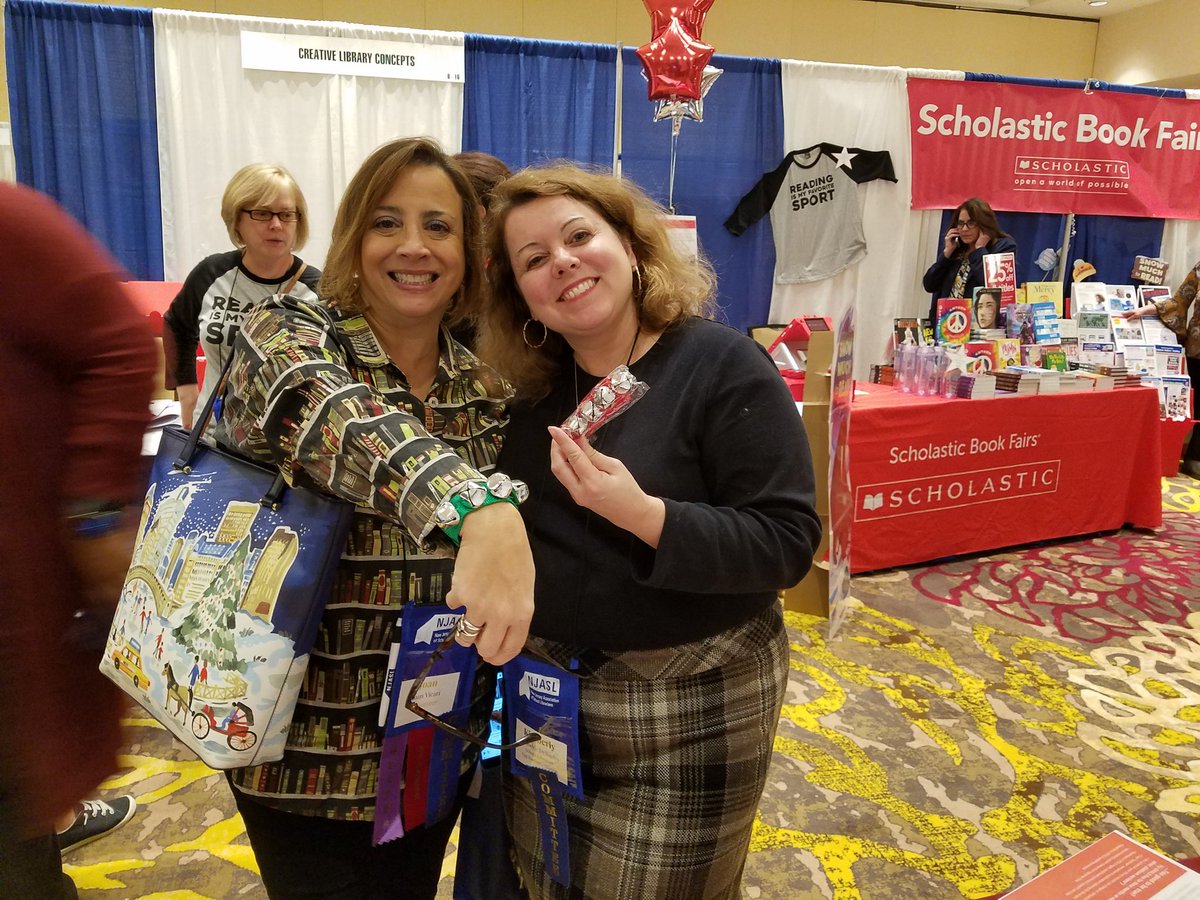 KimDeNaples's tweet photo. Enjoying all the fun giveaways like these cute bell bracelets from OPALS!  #njasl19 #bettertogether, @njasl &amp; author/vendor #OPALS https://t.co/cg5lmkmoNO