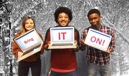 SpartanburgD7's tweet photo. As the weather turns colder, this is a perfect time to remind our D7 community that we are READY for any school closings that may be necessary this year thanks to our eLearning initiative! Check out our website for all the info you need to know: https://t.co/o6DEseLP6C https://t.co/RyKGF67fjZ