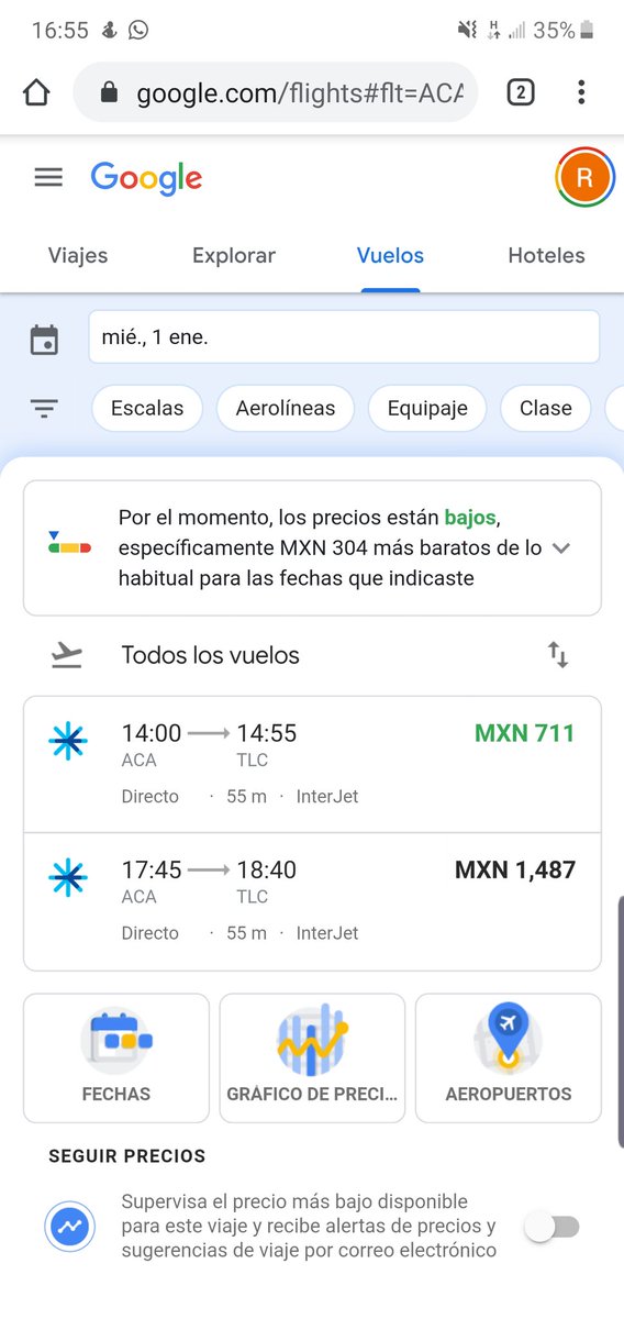 Roberto_kc's tweet photo. @Profeco me podrían asistir para lograr que se respete el precio de un vuelo anunciado por @interjet? En un anuncio lo muestran en $711 MXN por persona y en su página ya está en $4720. Adjunto fotos... https://t.co/md4rvwCyUH