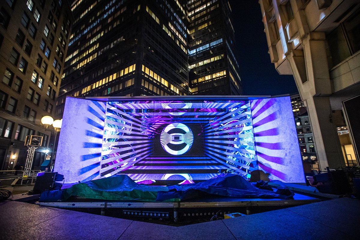 ILLUMINUSboston's tweet photo. Thank you to LuminArtz for your incredible commitment to ILLUMINUS and to our shared vision to showcase light and technology based art in the public realm. @luminArtz has been an invaluable partner, helping to grow the festival into what it is today. Photo by Aram Boghosian. https://t.co/TaVJQrzLTn