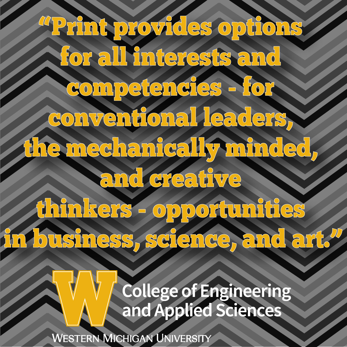 WMUEngineers's tweet photo. Our graphic and printing science major is a great program that offers hands on experience, scholarships, internships, and networking opportunities. For more information visit https://t.co/wmW8JvimhZ 💛🐴#BroncoEngineers #WMU #WMUPrint https://t.co/I7pvWSOpjg