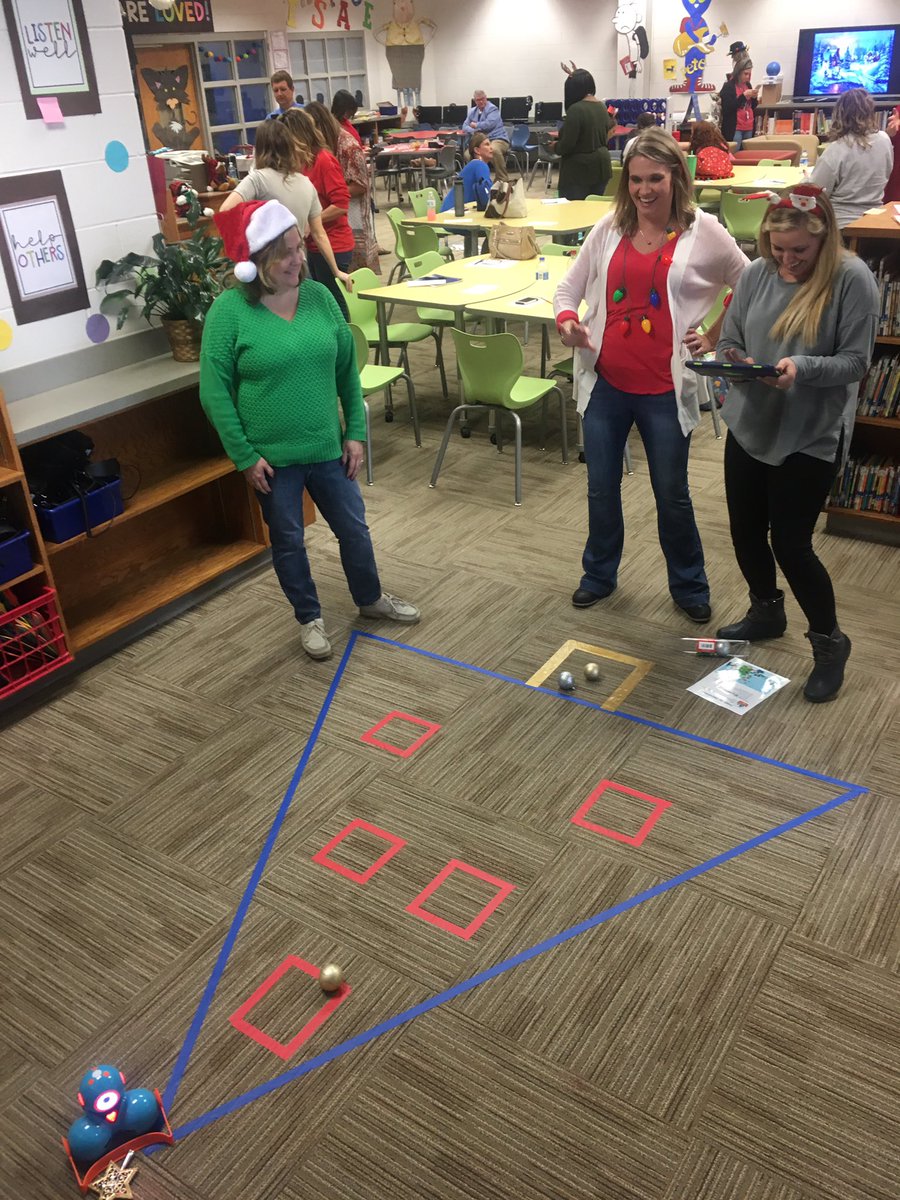 Awesome PD Session today! STEAM activities for the win! Teachers learned to code and work Robots!  #steam #jsuamsti