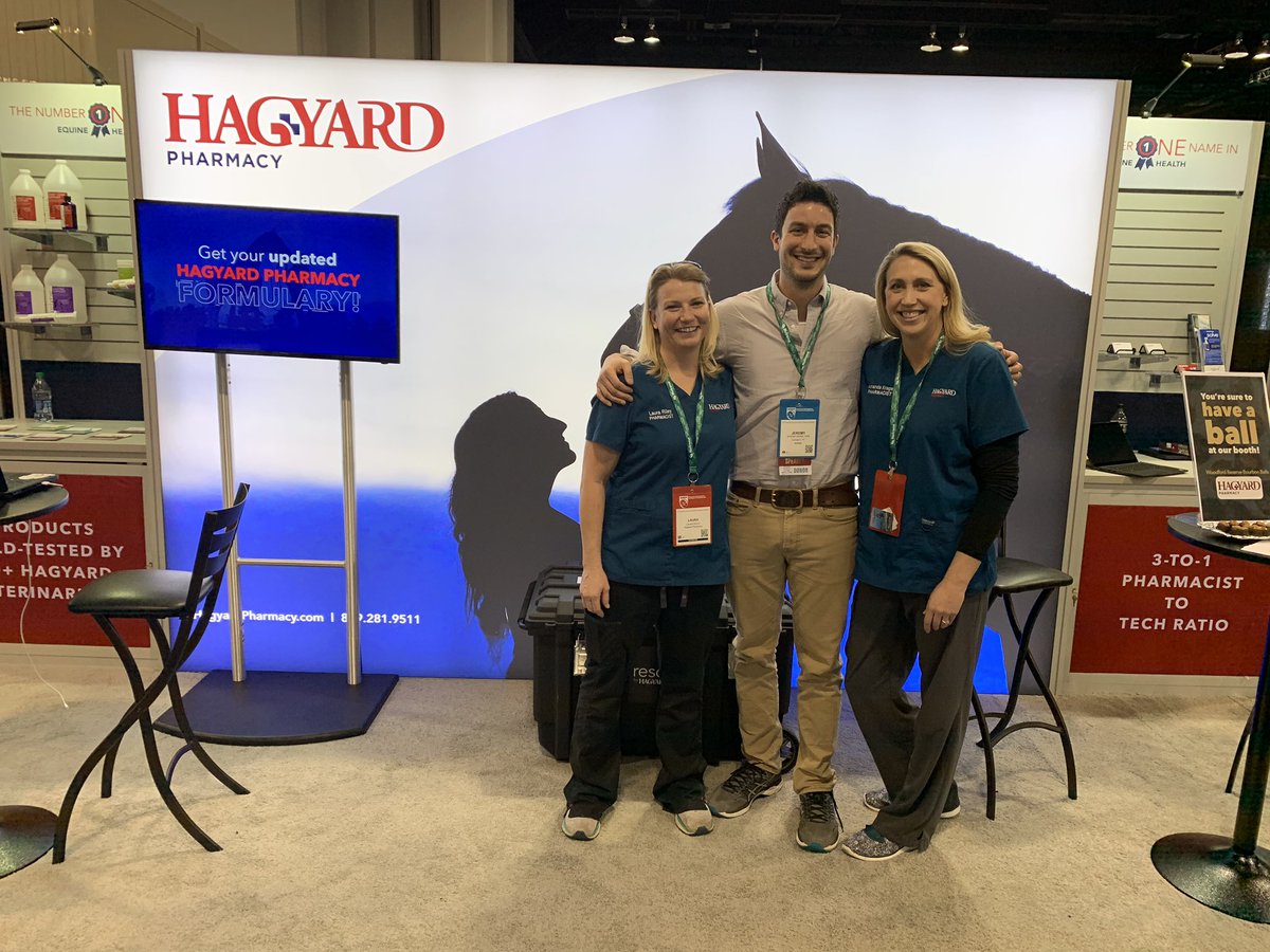 JeremyShaba's tweet photo. Come see our awesome pharmacists at the @Hagyard booth. We have the best pharmacists out there! #AAEPDenver https://t.co/nPBDCPrAIp