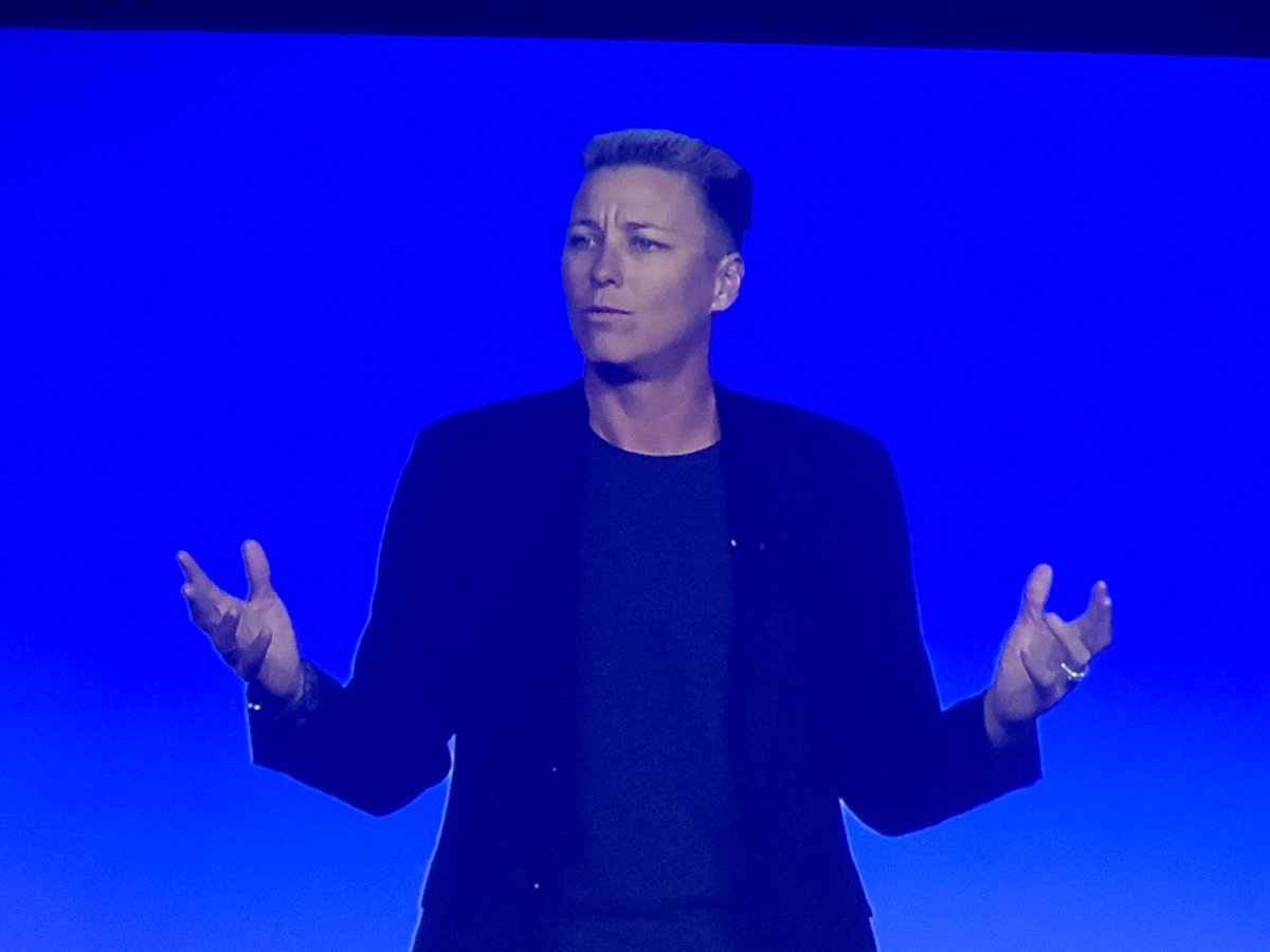 DocRobHenderson's tweet photo. @AbbyWambach shares the truth @TheIHI #IHIForum31 that women often are allowed only one emotion—feeling grateful—without financial security. #genderequity #EqualPay https://t.co/x4KKcvaDDz
