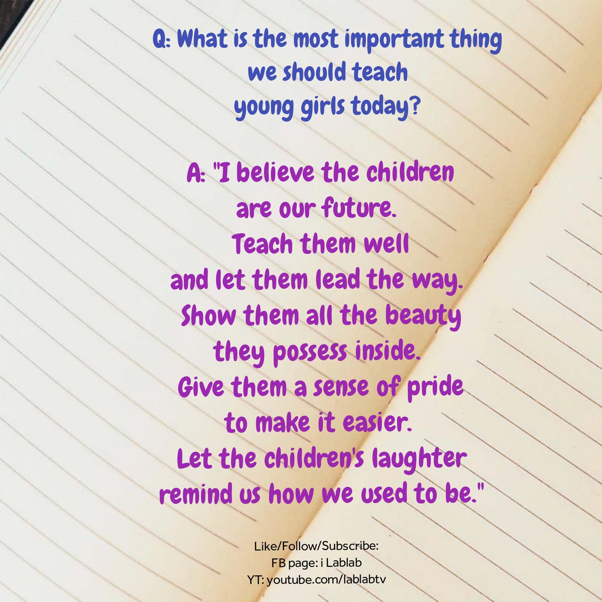 lablabTV_'s tweet image. What is the most important thing we should teach young girls today?

#MissSouthAfrica #FinalQuestion #MissUniverse2019 #ZozibiniTunzi #lablabTV