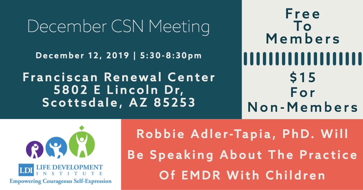 DiscoverLDI's tweet photo. This Thursday, Rob and Veronica will both be attending the December CSN Meeting. If you'd like to attend, general admittance is $15! https://t.co/tNw4BrjeyH