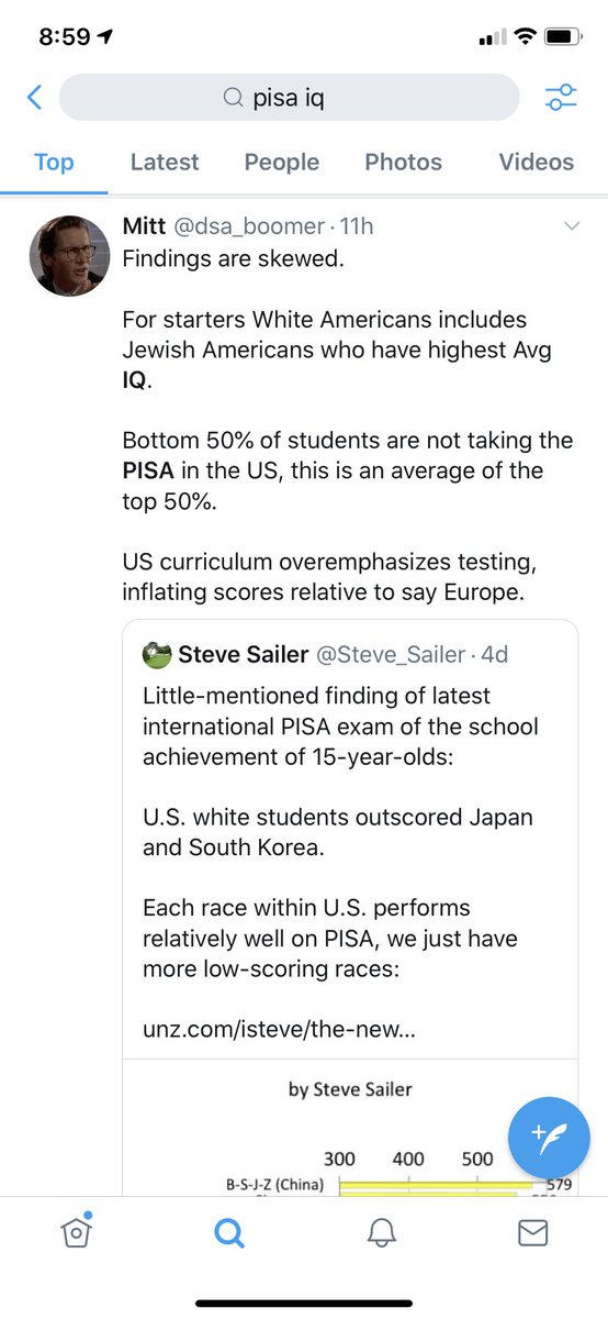 PISA is used as a proxy for IQ, among other things