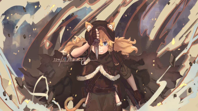 #ドルフロ   #少女前線 #少女前线 
チッ、弾切れか…上等だにゃ。 